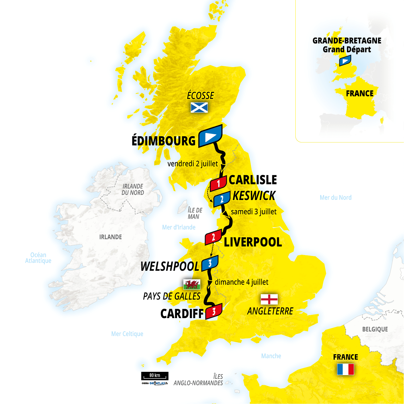 Edimbourg Grand Départ Tour de France 2027